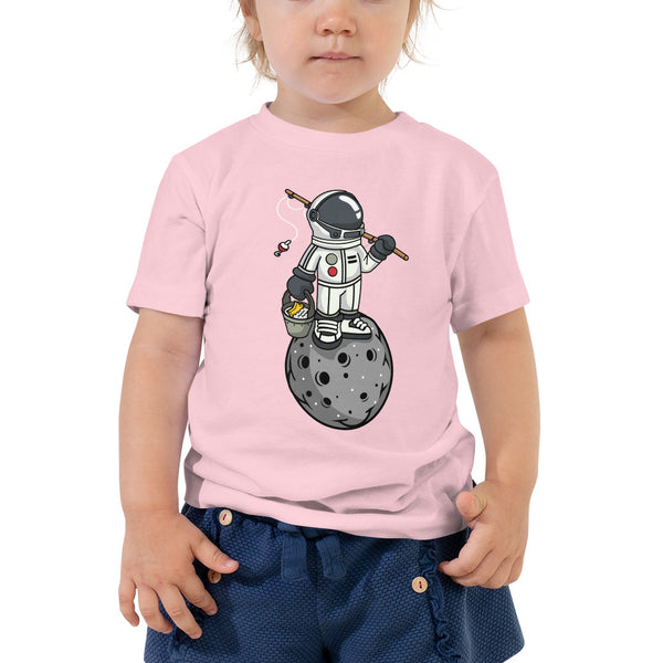 Astronaut | Fishing | Moon | Pop Art | Toddler | Short Sleeve | T-Shirt