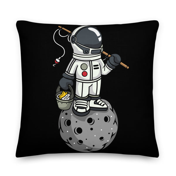 Astronaut | Moon | Moon | Pop Art | Premium Throw Pillow
