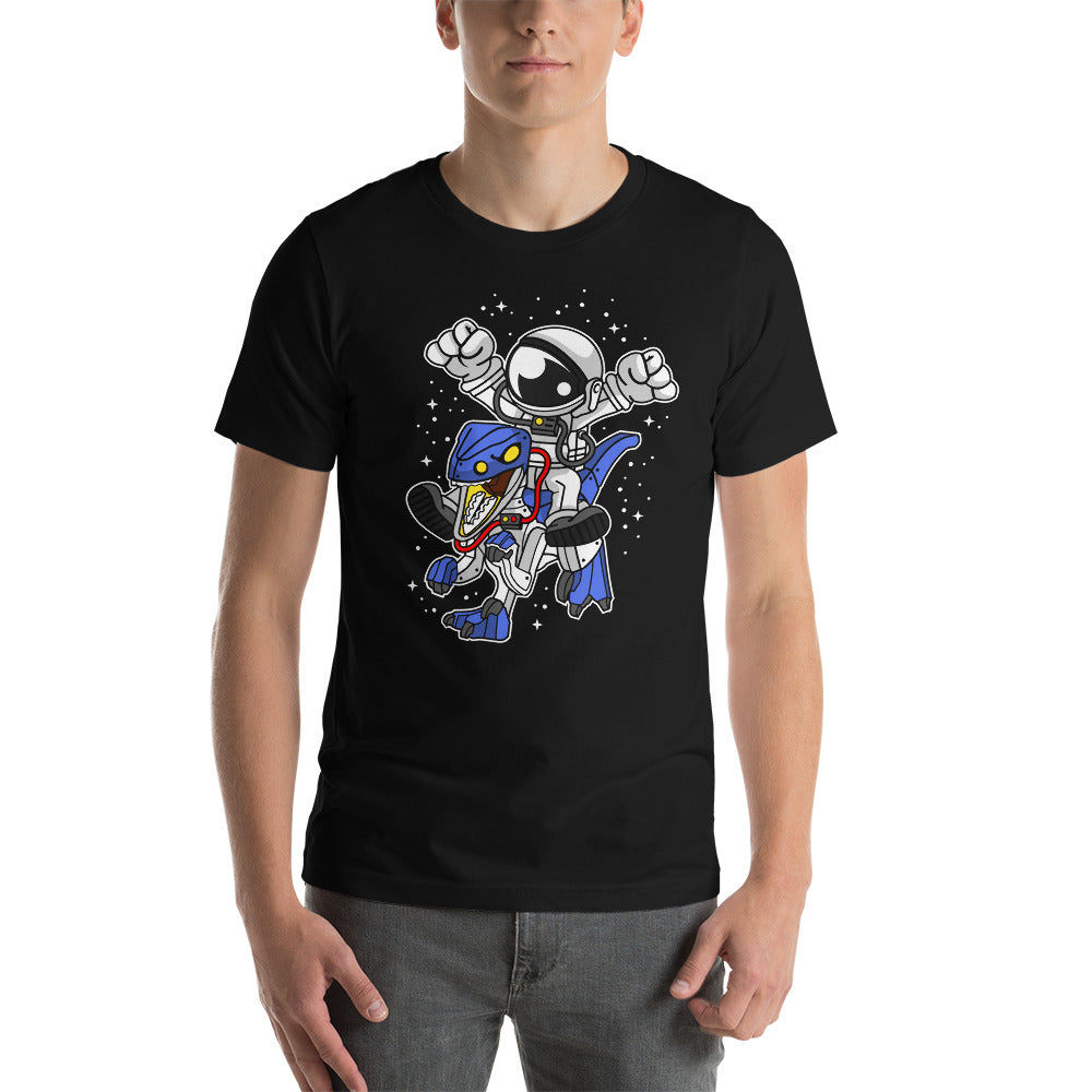Astronaut | Robot Dinosaur | Pop Art | Short-Sleeve | Unisex | T-Shirt